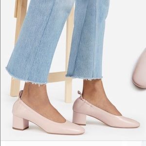 Cute Italian Leather Day Heels - Pale pink, 8